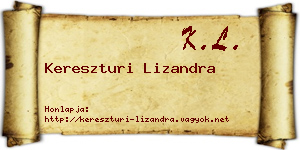 Kereszturi Lizandra névjegykártya